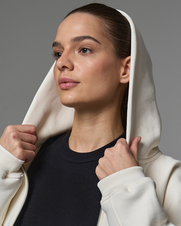 Худи укороченный на молнии "Core" FLC